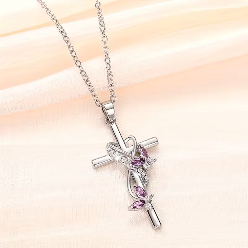 Vine of Grace Stainless Steel Necklace