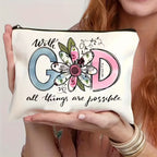 Faith-Based Scripture Bag - With God All Things Are Possible