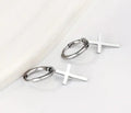 Anchored in Faith Cross Earrings (Silver & Gold)