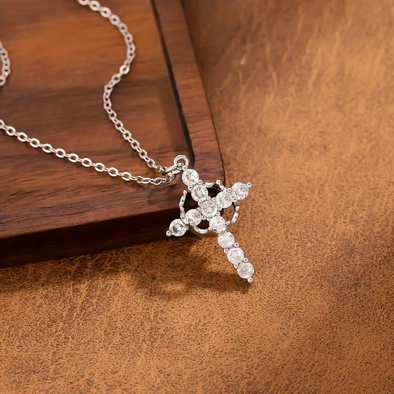 Crowned in Faith, Forged in Silver - Worn by the Strong - (S925 Sterling Silver)