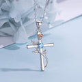 Faithful Promise Aquamarine Stainless Steel Necklace