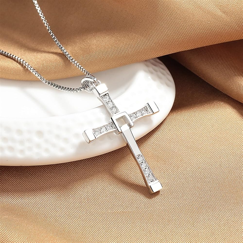 Faithful Shield Cross Stainless Steel Necklace