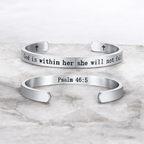 Strength Renewed Faith Stainless Steel Bracelet
