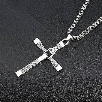 Faithful Shield Cross Stainless Steel Necklace